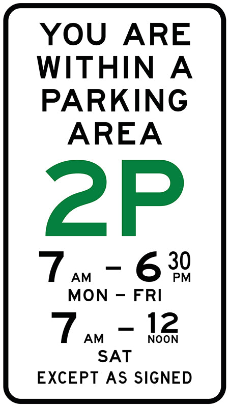 Parking Area With Specific Details (Symbolic) — Pinnacle Signage