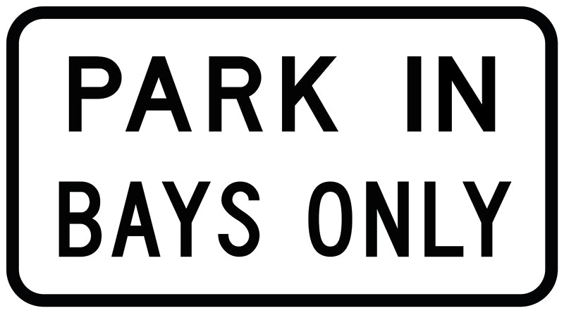 Park In Bays Only