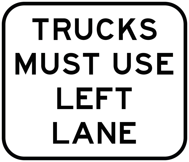 Trucks Must Use Left Lane