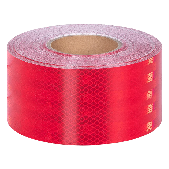 Red Adhesive Reflective Tape, Class 1, 100mm x 45.7m