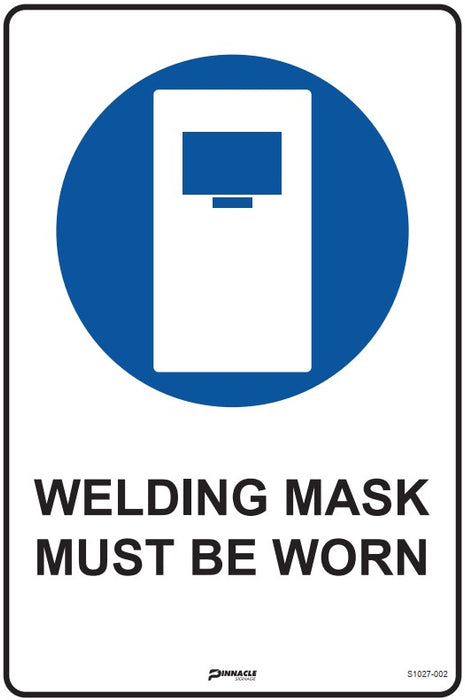 Welding Mask Must Be Worn