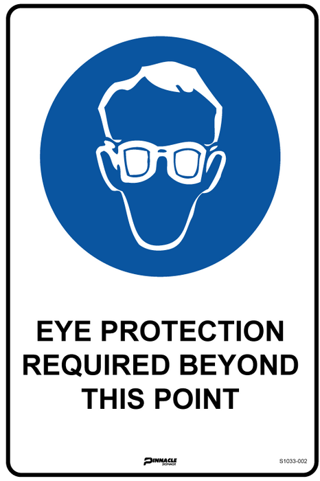 Eye Protection Required Beyond This Point