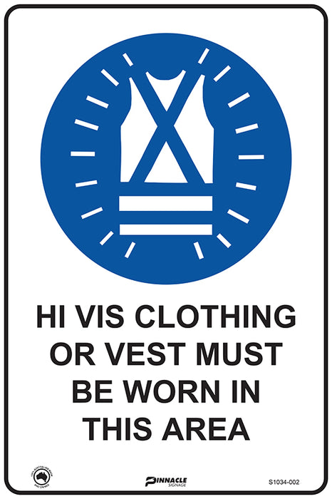 Hi Vis Clothing Or Vest Must be Worn In This Area