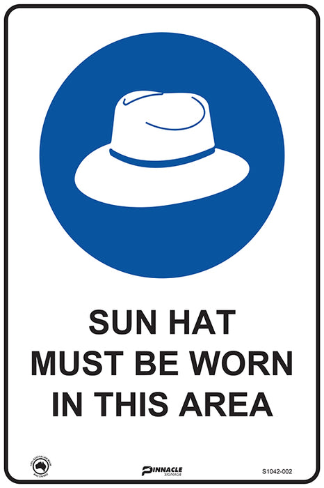 Sun Hat Must Be Worn On This Site
