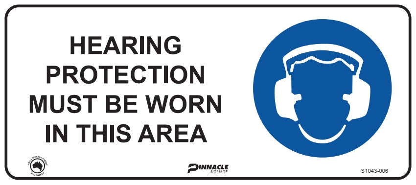 Hearing Protection Must Be Worn In This Area