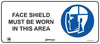 Face Shield Must Be Worn In This Area