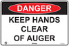 Danger Keep Hands Clear Of Auger