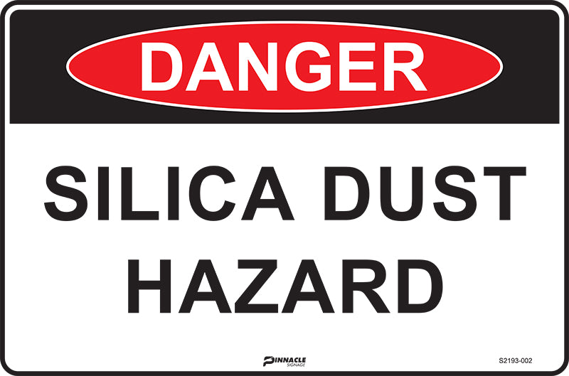 Danger Silica Dust Hazard