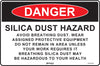 Danger Silica Dust Hazard, Avoid Breathing Dust...
