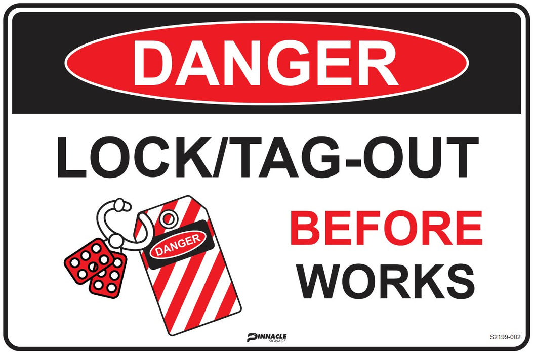 Danger Lock/Tag Out Before Works