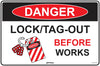 Danger Lock/Tag Out Before Works
