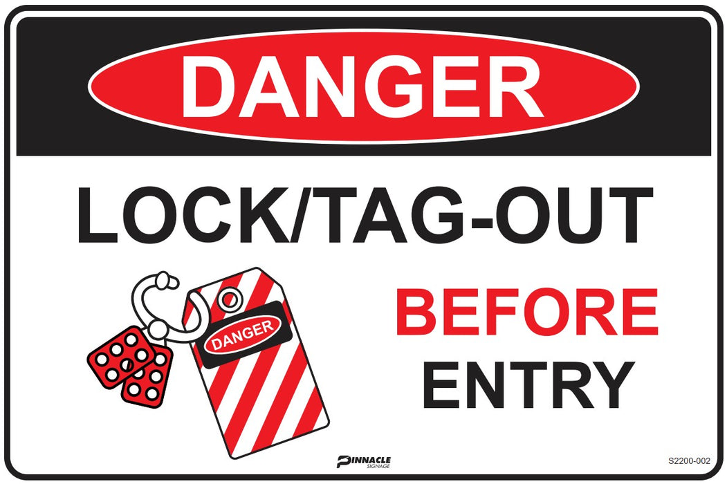 Danger Lock/Tag Out Before Entry