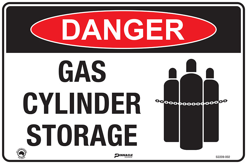 Danger Gas Cylinder Storage (Picto)