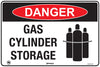 Danger Gas Cylinder Storage (Picto)