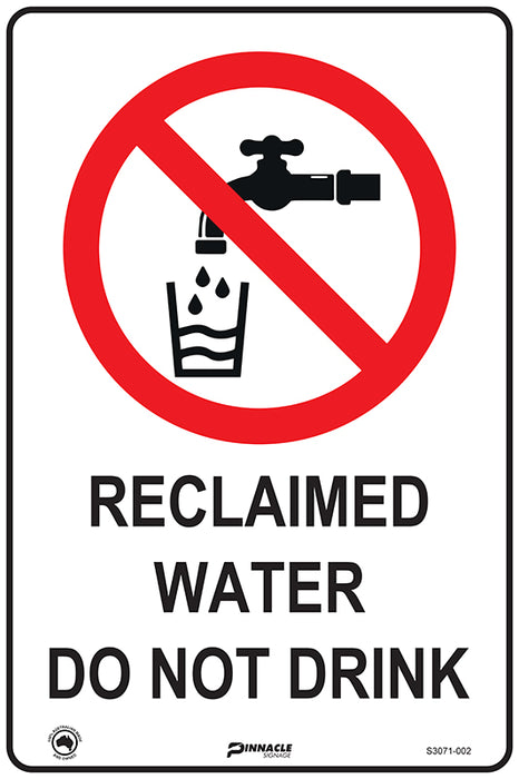 Reclaimed Water Do Not Drink