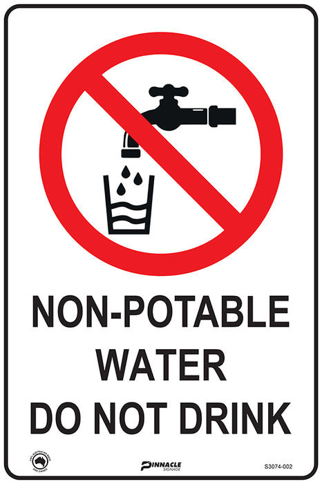 Non-Potable Water Do Not Drink