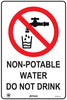 Non-Potable Water Do Not Drink