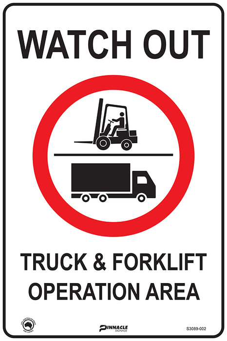 Watch Out Truck & Forklift Operation Area