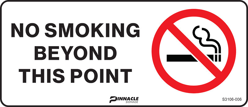 No Smoking Beyond This Point