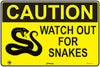 Caution Watch Out For Snakes (Landscape)