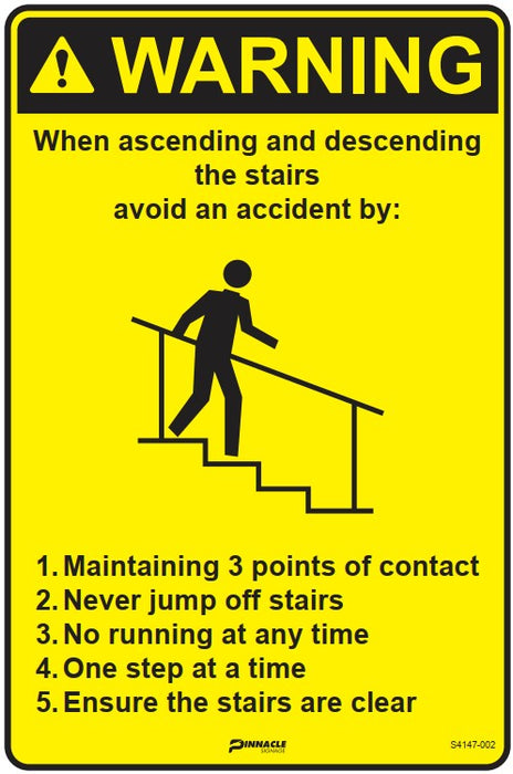 Warning When Ascending and Descending the Stairs...