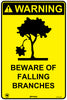 Warning Beware Of Falling Branches