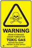 Warning Grain Storages Under Fumigation Toxic Gas...