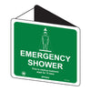 Emergency Shower (With Picto) 225 x 225mm Off Wall