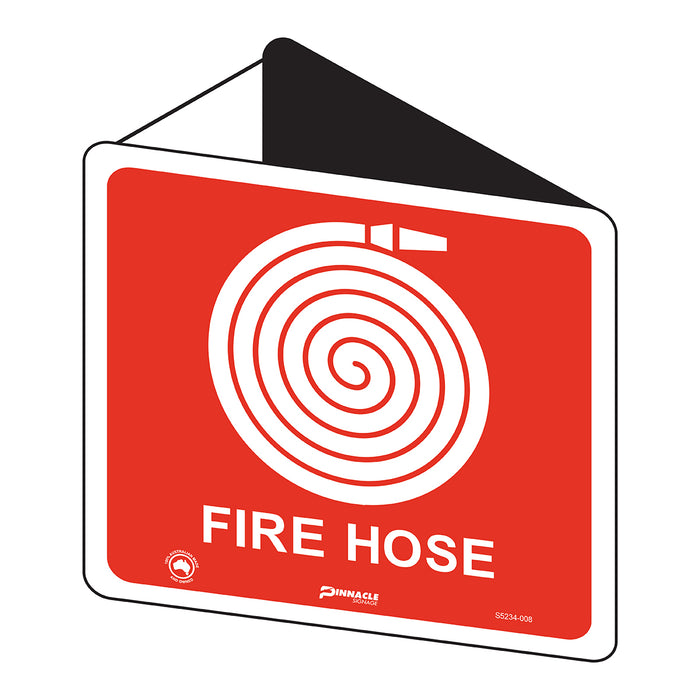 Fire Hose (With Picto) 225 x 225mm Off Wall