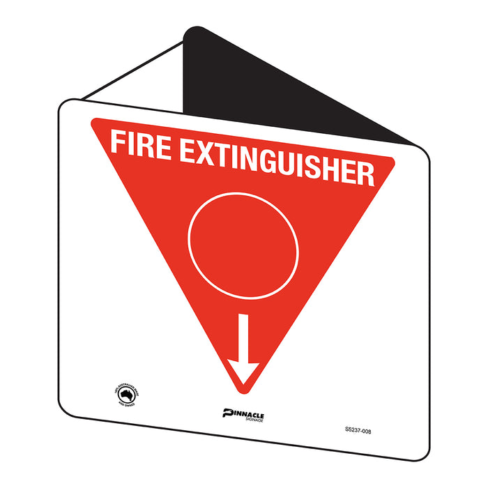 Fire Extinguisher Marker Water (Red Circle) 225 x 225mm Off Wall