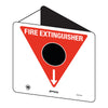 Fire Extinguisher Marker CO2 (Black Circle) 225 x 225mm Off Wall