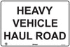 Heavy Vehicle Haul Road (Black on White)