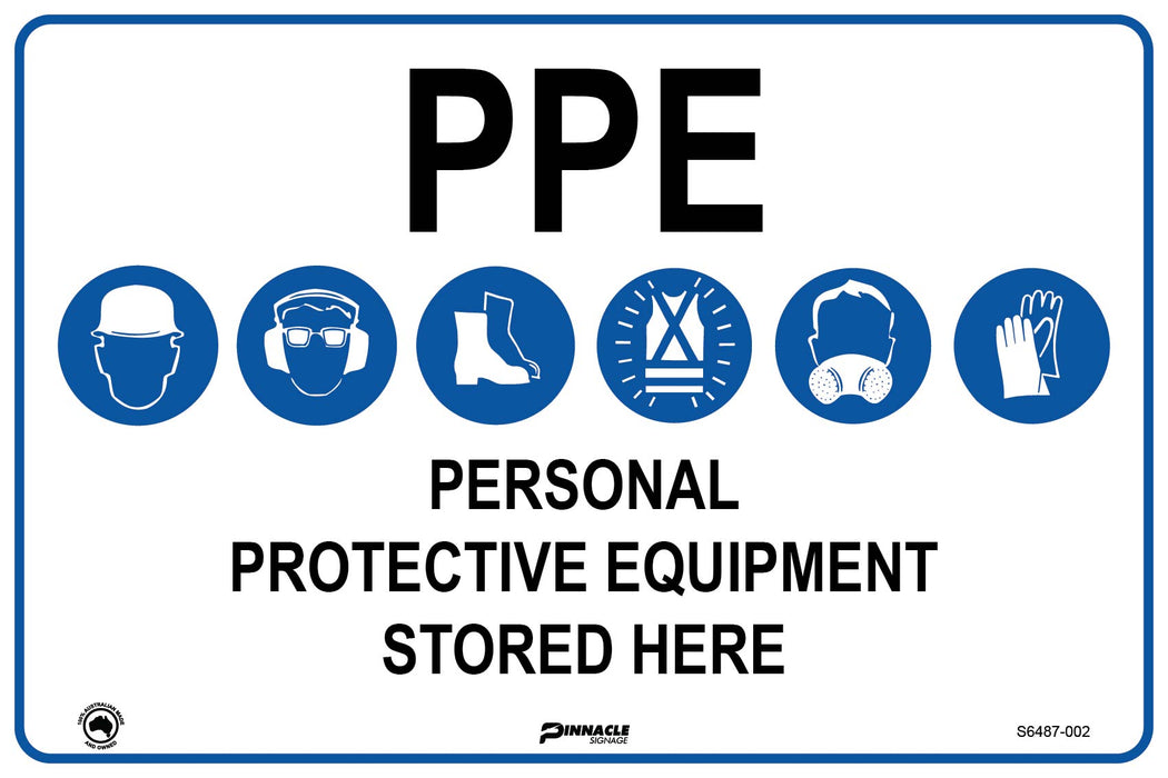 PPE Personal Protective Equipment Stored Here