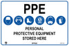 PPE Personal Protective Equipment Stored Here