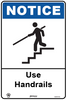 Notice Use Handrails (With Picto)