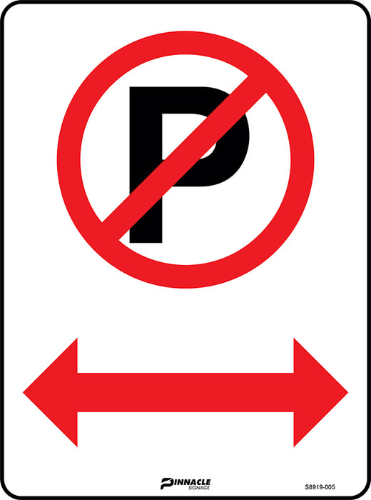 No Parking (Picto & Dual Arrows)
