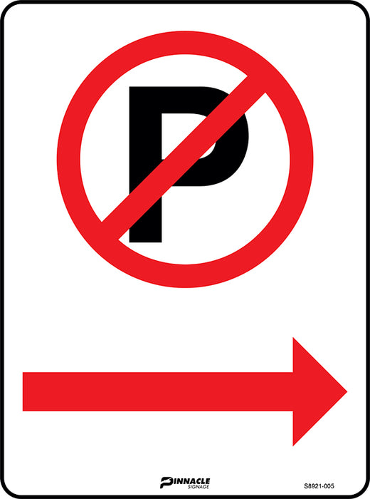No Parking (Picto & Right Arrow)