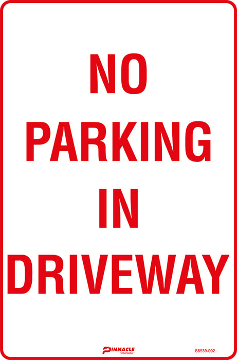 No Parking In Driveway