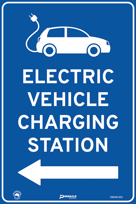 Electric Vehicle Charging Station Left (Blue/white)