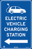 Electric Vehicle Charging Station Left (Blue/white)