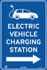 Electric Vehicle Charging Station Right (Blue/white)