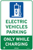 Electric Vehicles Parking Only While Charging
