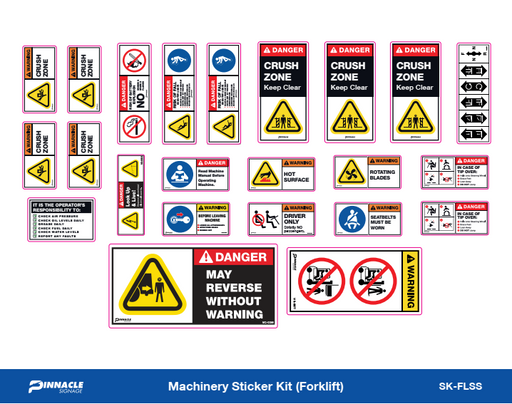 Machine Shop Stickers Machinery Sticker Kits — Pinnacle Signage