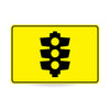 Traffic Lights (Symbolic), 900 x 600mm Metal, Class 1 Reflective, Swing Stand