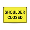 Shoulder Closed, 900 x 600mm Metal, Class 1 Reflective, Swing Stand