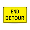 End Detour, 900 x 600mm Metal, Class 1 Reflective, Swing Stand