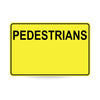 Pedestrians (Text With Blank Space For Magnet), 900 x 600mm Metal, Class 1 Reflective, Swing Stand