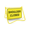 Shoulder Closed, 900 x 600mm Metal, Class 1 Reflective, Swing Stand