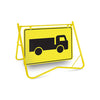 Truck Picto, 900 x 600mm Metal, Class 1 Reflective, Swing Stand