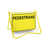 Pedestrians (Text With Blank Space For Magnet), 900 x 600mm Metal, Class 1 Reflective, Swing Stand